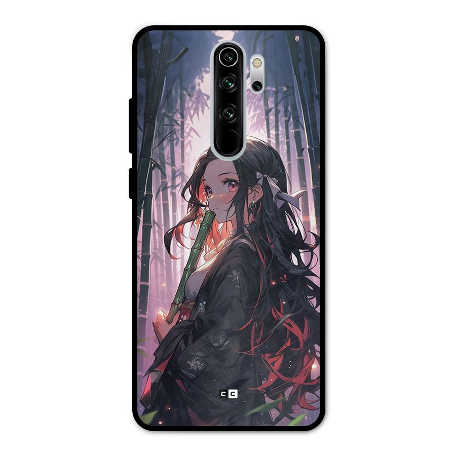 Cute Nezuko Metal Back Case for Redmi Note 8 Pro