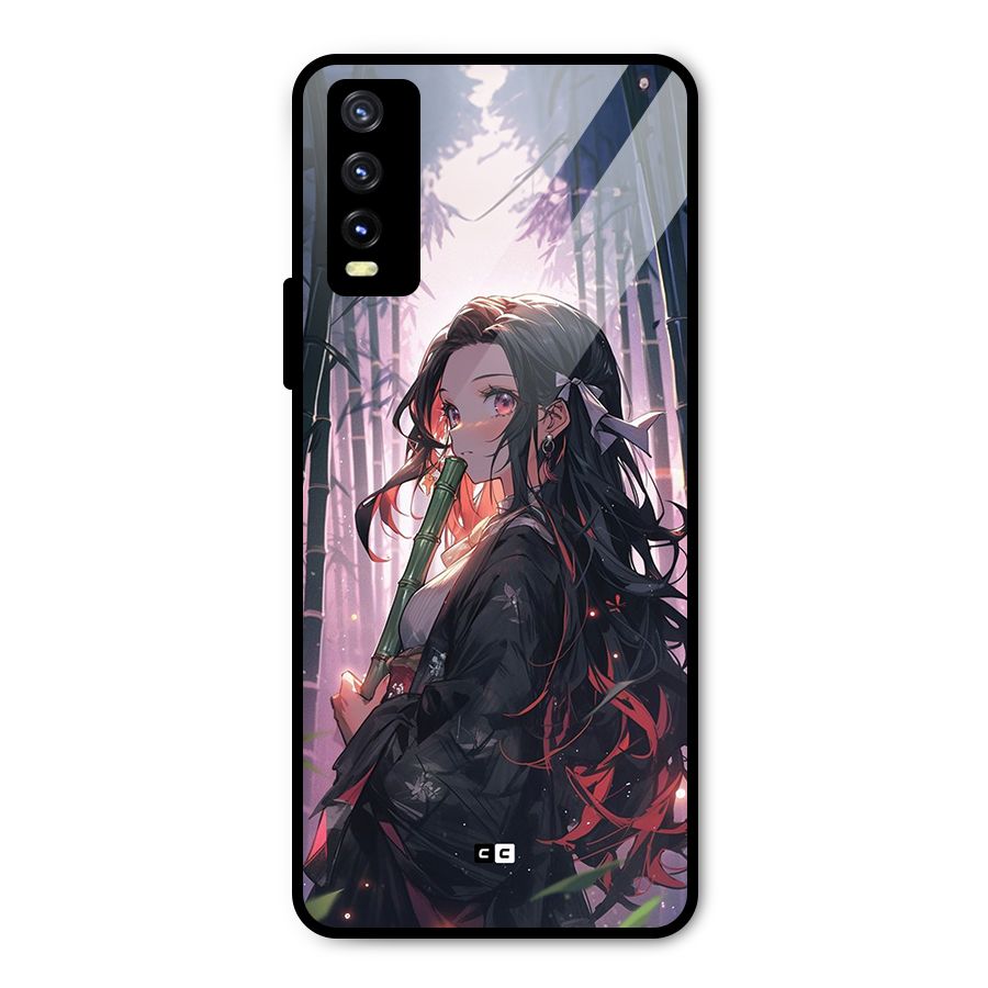 Cute Nezuko Metal Back Case for Vivo Y20