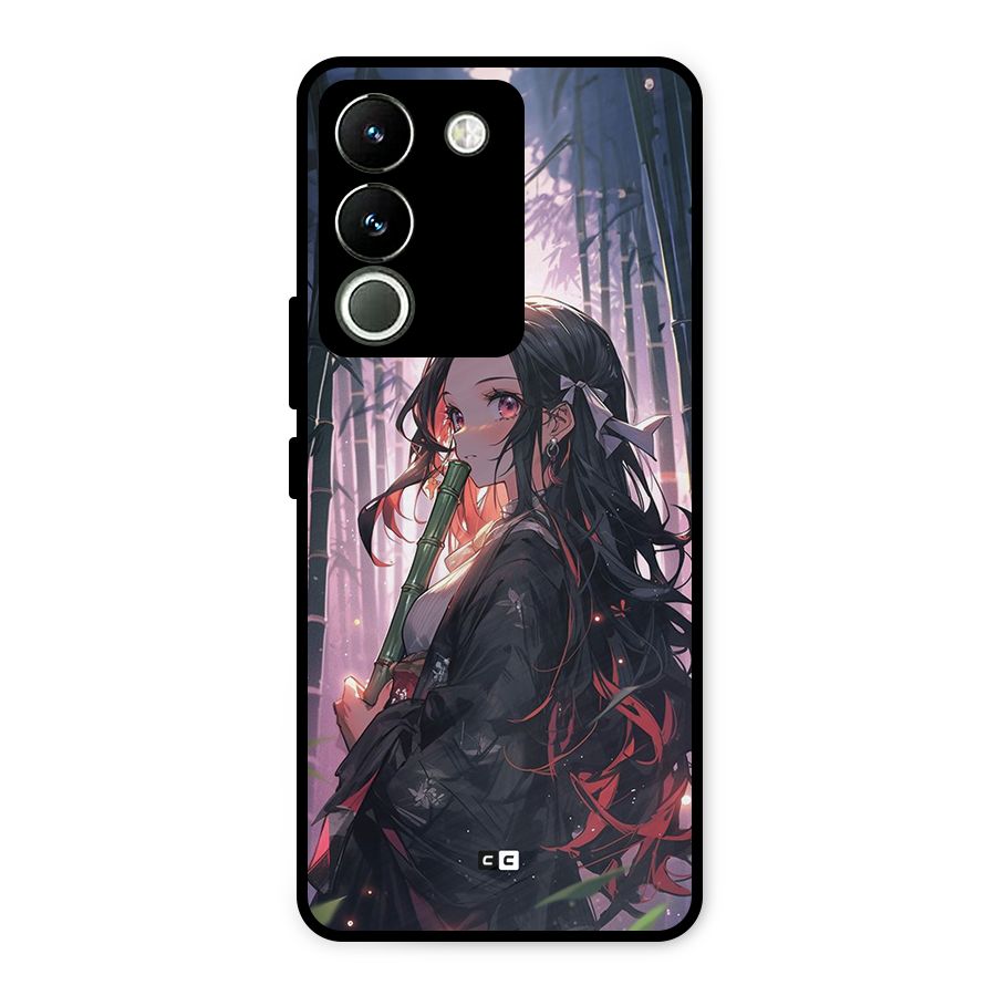 Cute Nezuko Metal Back Case for Vivo Y200