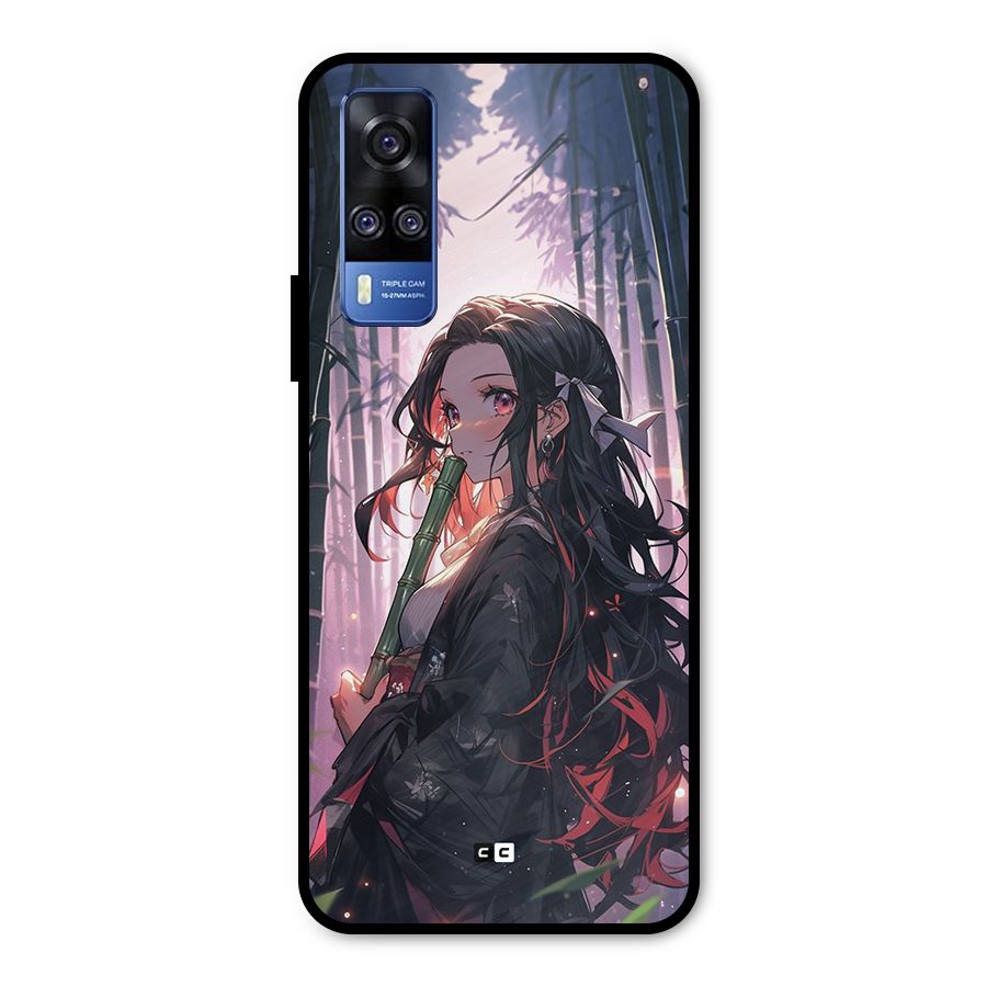 Cute Nezuko Metal Back Case for Vivo Y31