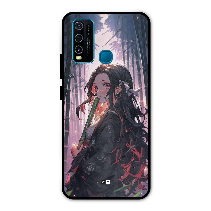 Cute Nezuko Metal Back Case for Vivo Y50