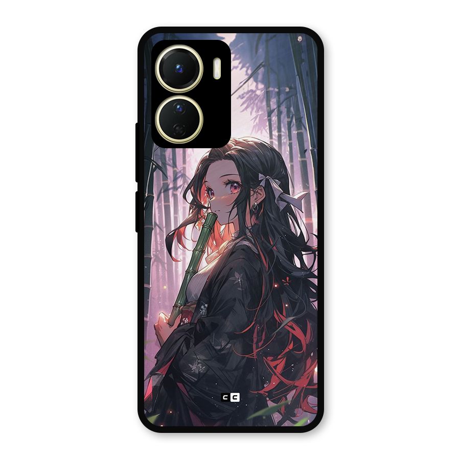 Cute Nezuko Metal Back Case for Vivo Y56