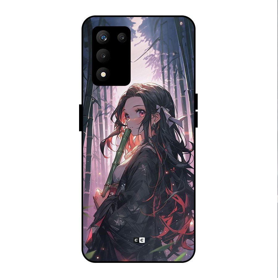 Cute Nezuko Metal Back Case for realme 9 5G SE