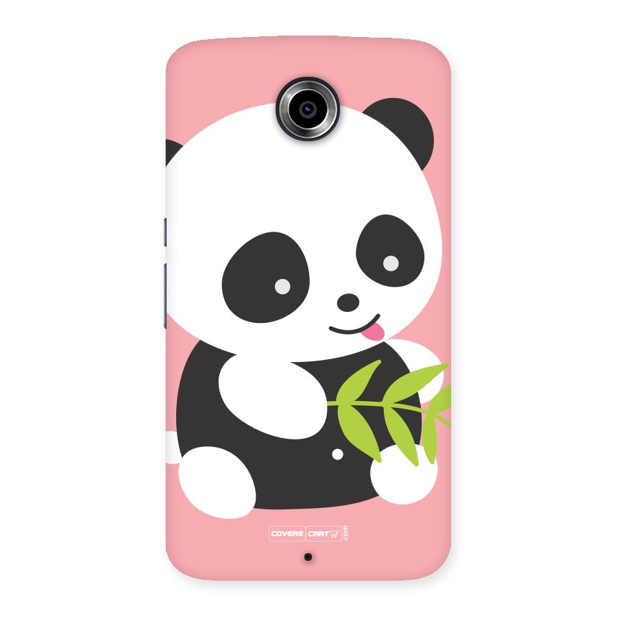 Cute Panda Pink Back Case for Nexsus 6