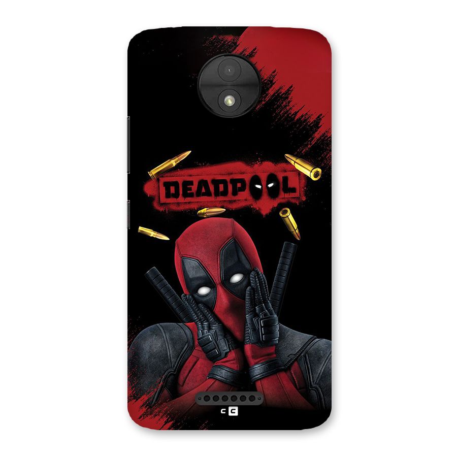 Cute Pool Back Case for Moto C