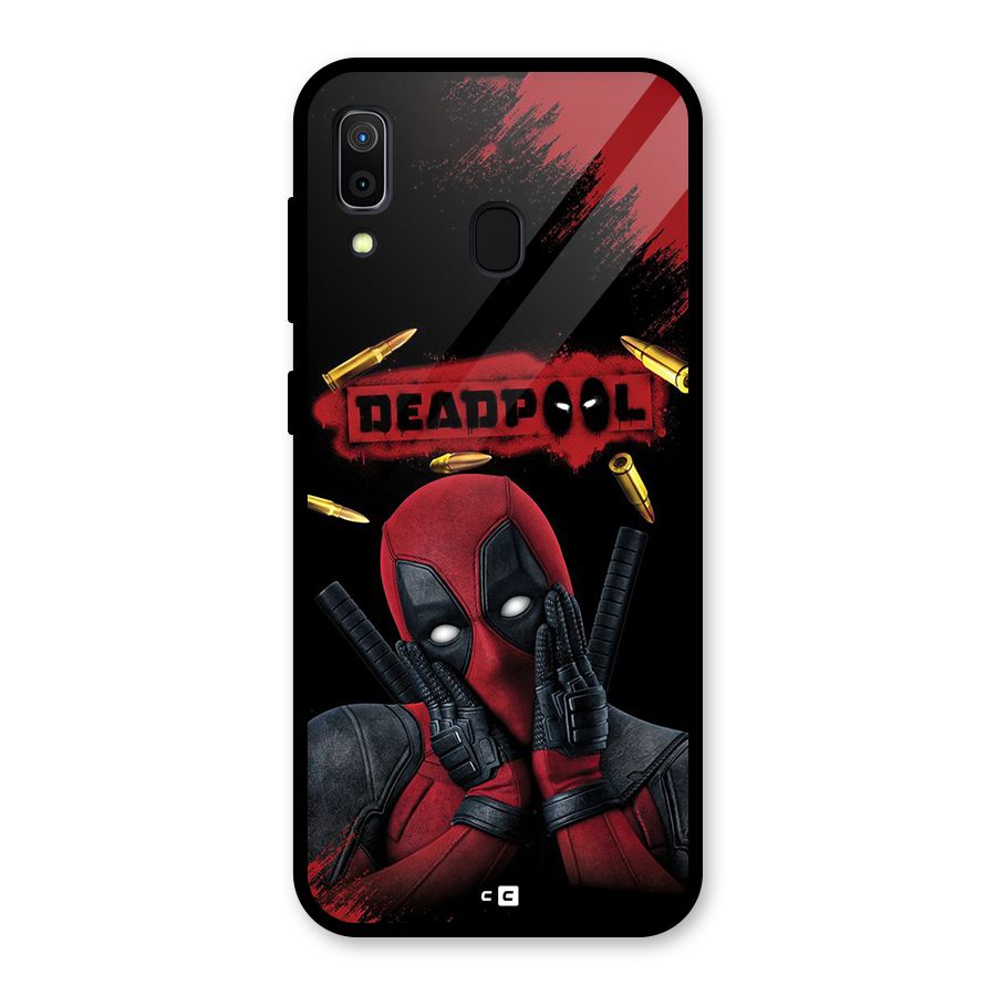 Cute Pool Glass Back Case for Galaxy A30