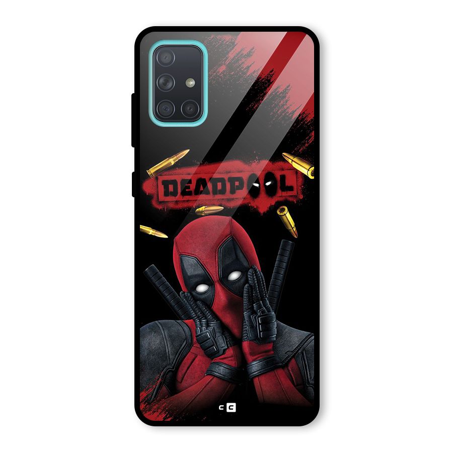 Cute Pool Glass Back Case for Galaxy A71
