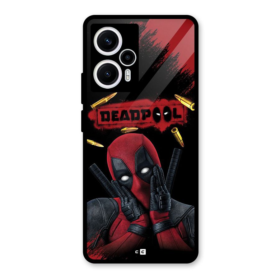 Cute Pool Glass Back Case for Poco F5