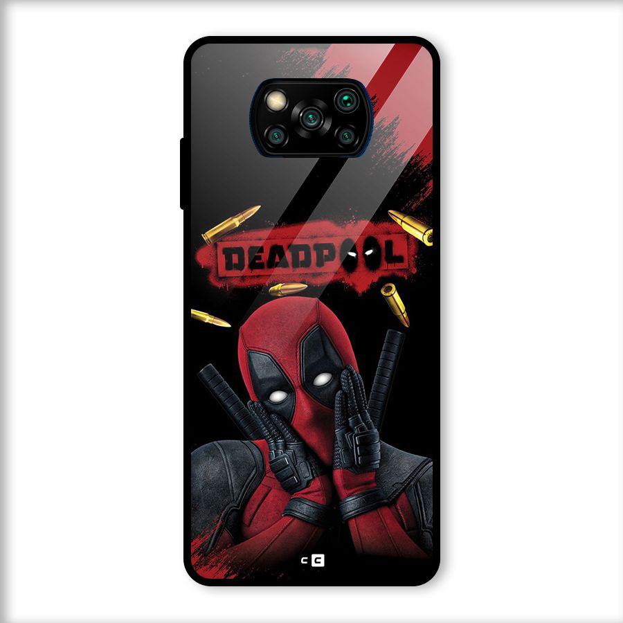Cute Pool Glass Back Case for Poco X3