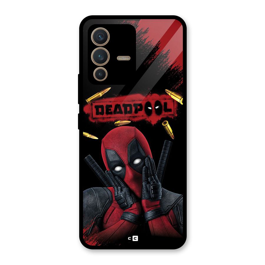 Cute Pool Glass Back Case for Vivo V23 5G