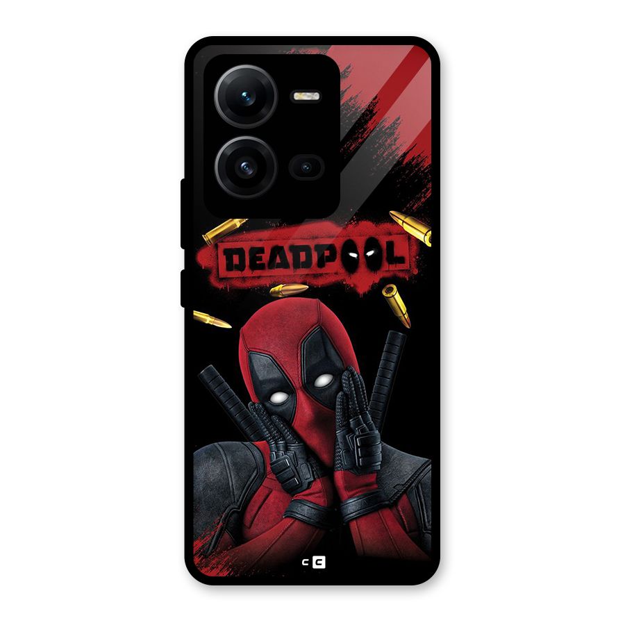Cute Pool Glass Back Case for Vivo V25