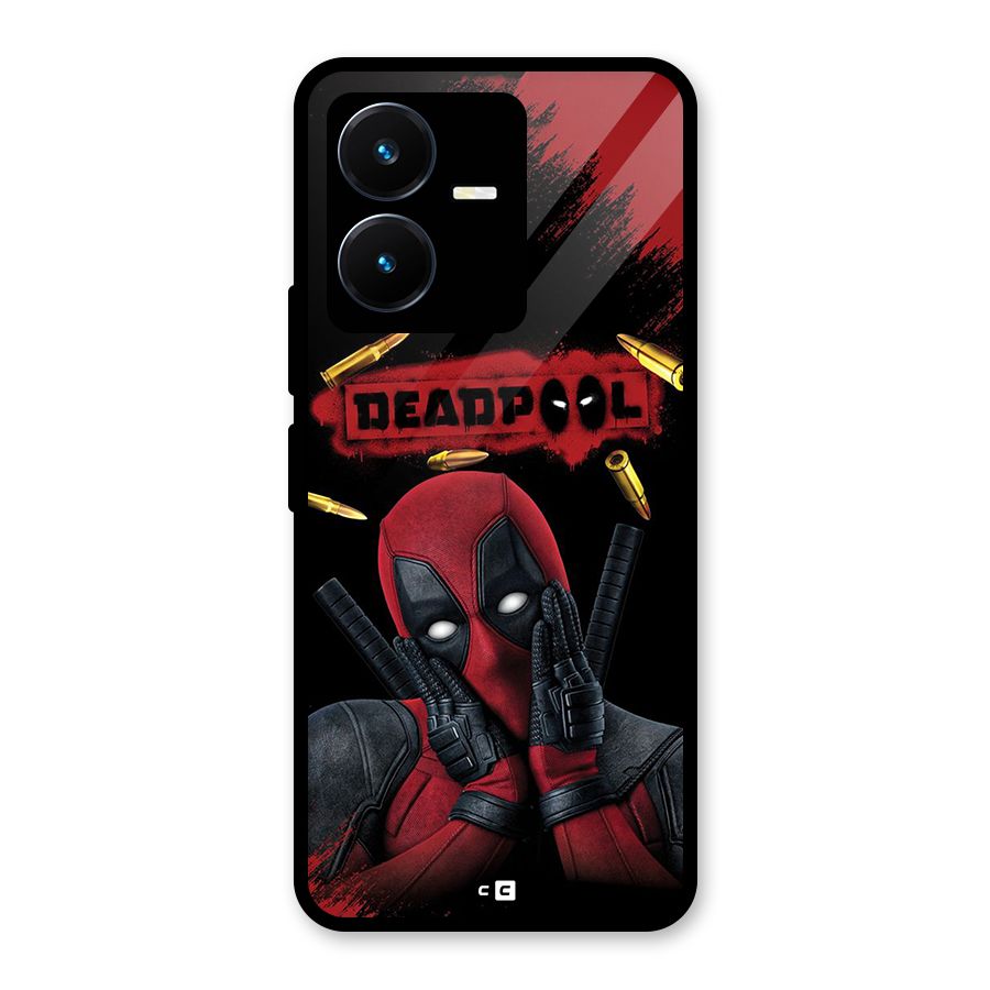 Cute Pool Glass Back Case for Vivo Y22s