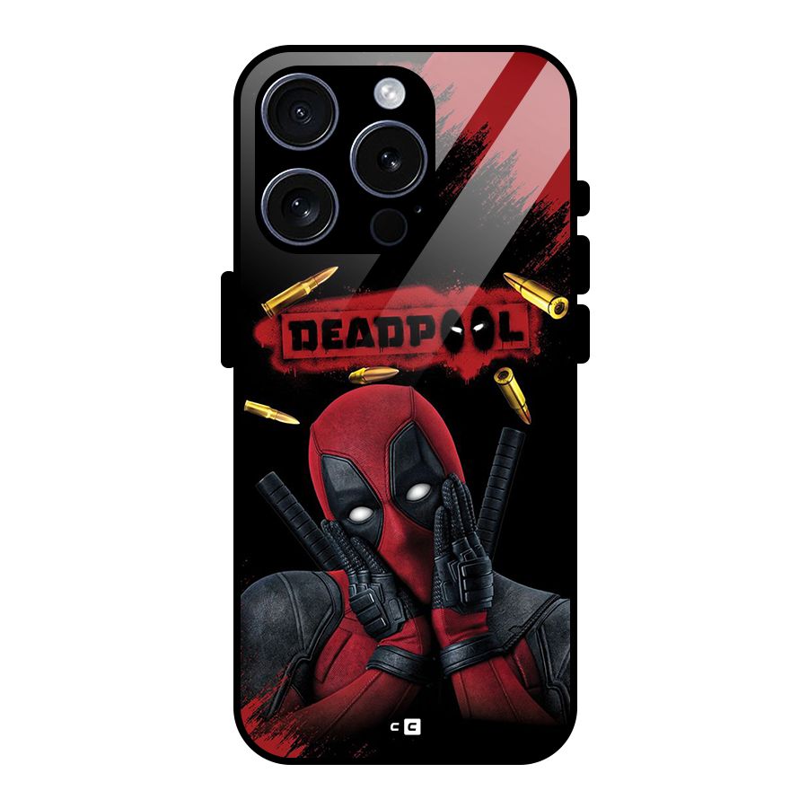 Cute Pool Glass Back Case for iPhone 15 Pro
