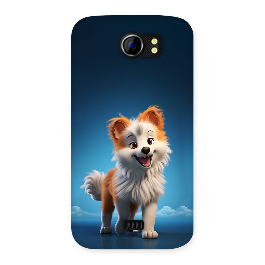 Cute Puppy Walking Back Case for Canvas 2 A110