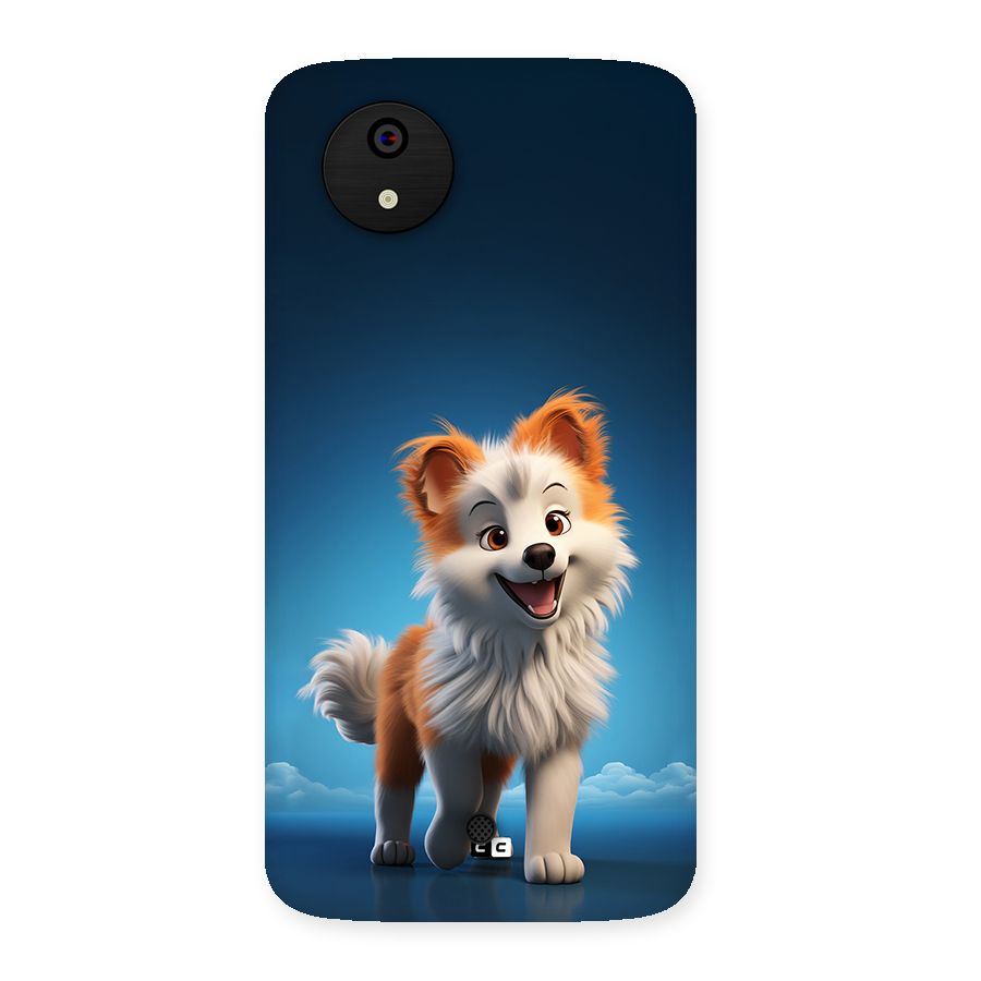 Cute Puppy Walking Back Case for Canvas A1  AQ4501