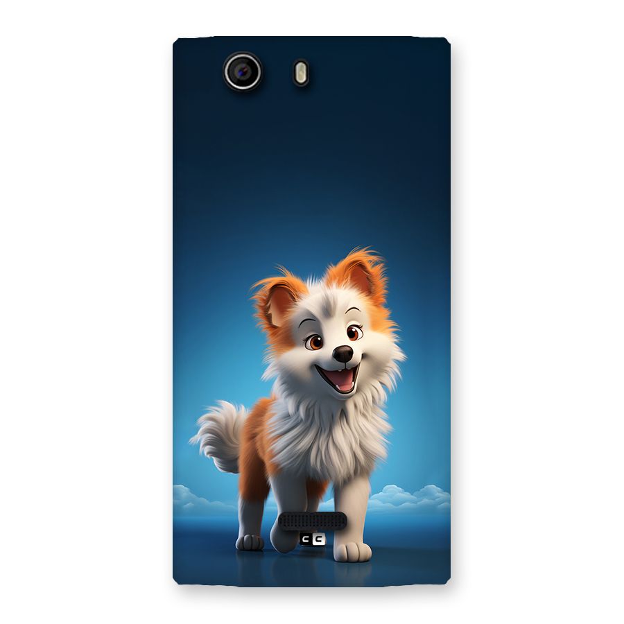Cute Puppy Walking Back Case for Canvas Nitro 2 E311