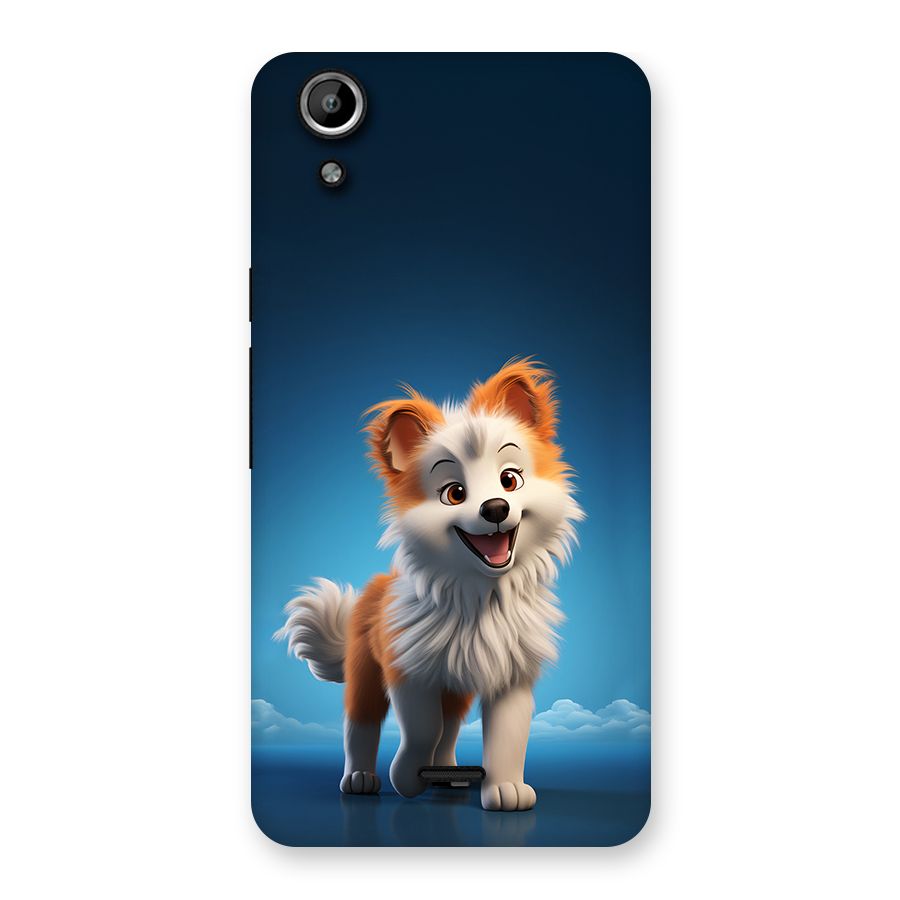 Cute Puppy Walking Back Case for Canvas Selfie Lens Q345