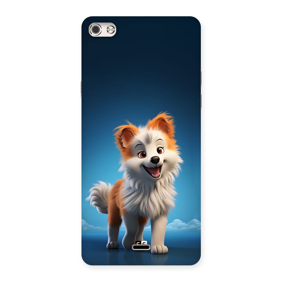 Cute Puppy Walking Back Case for Canvas Silver 5