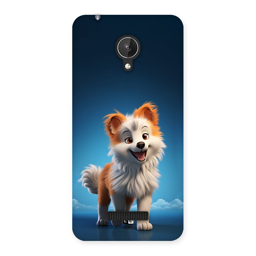 Cute Puppy Walking Back Case for Canvas Spark Q380