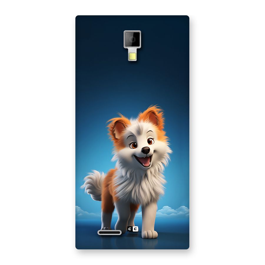 Cute Puppy Walking Back Case for Canvas Xpress A99