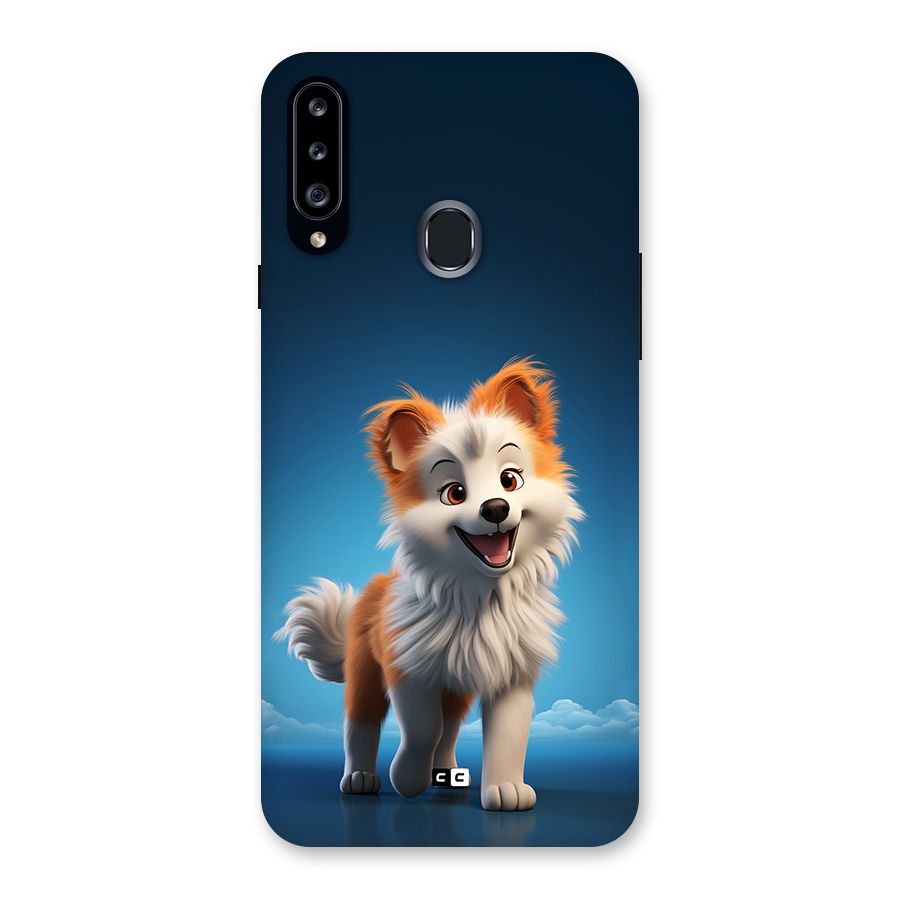 Cute Puppy Walking Back Case for Galaxy A20s