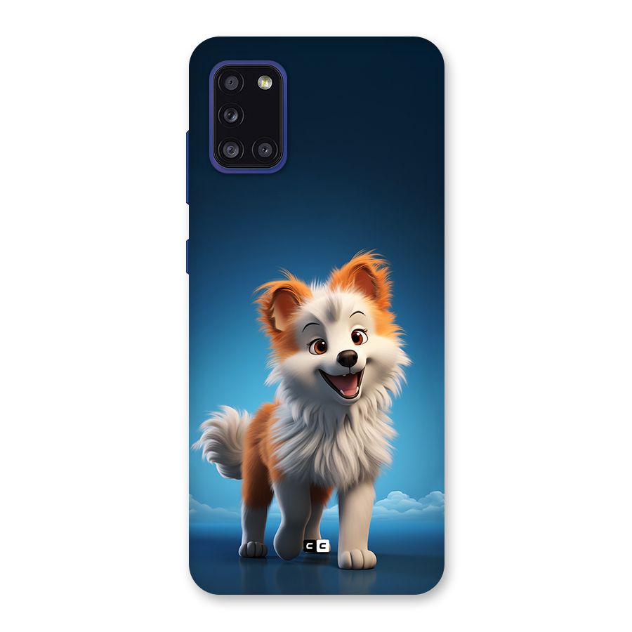 Cute Puppy Walking Back Case for Galaxy A31