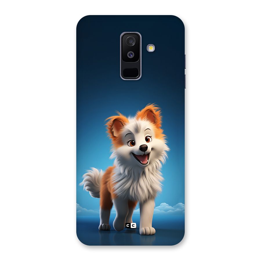 Cute Puppy Walking Back Case for Galaxy A6 Plus