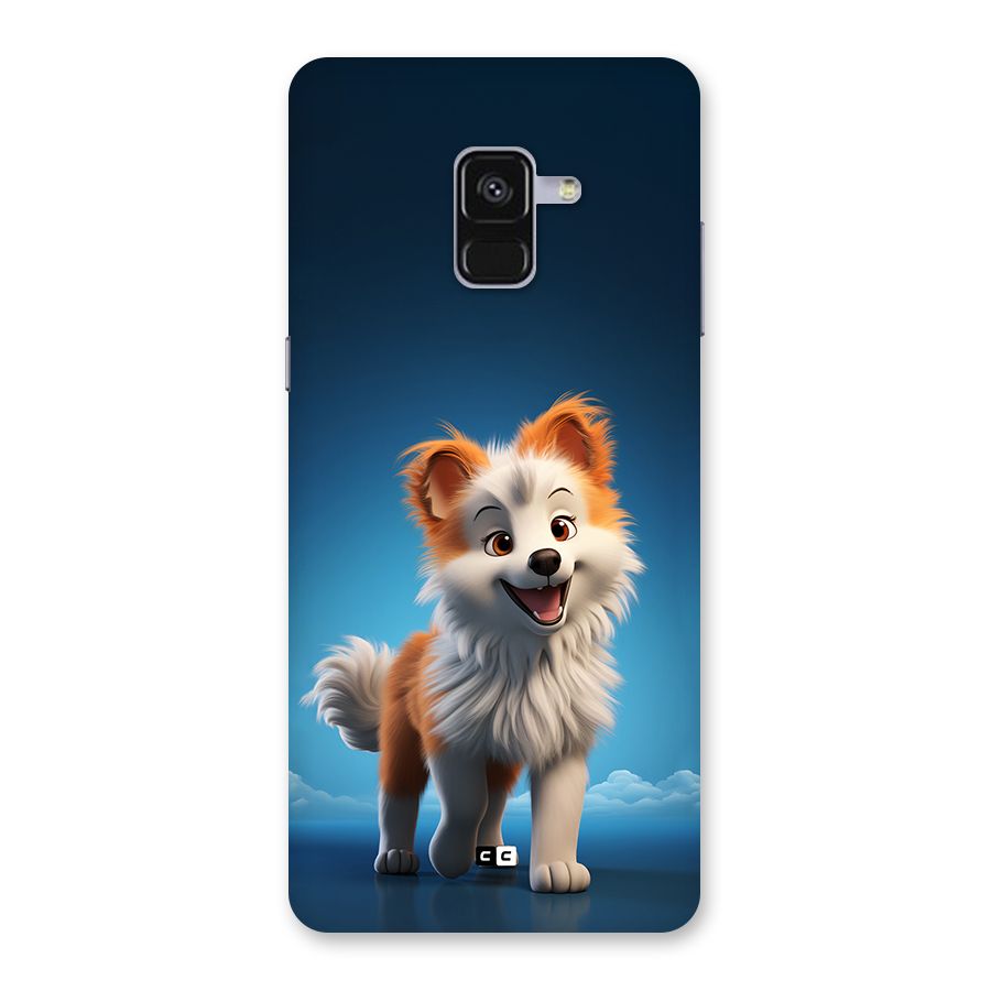Cute Puppy Walking Back Case for Galaxy A8 Plus