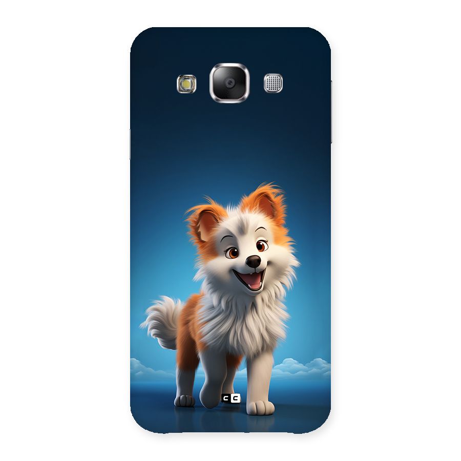 Cute Puppy Walking Back Case for Galaxy E5