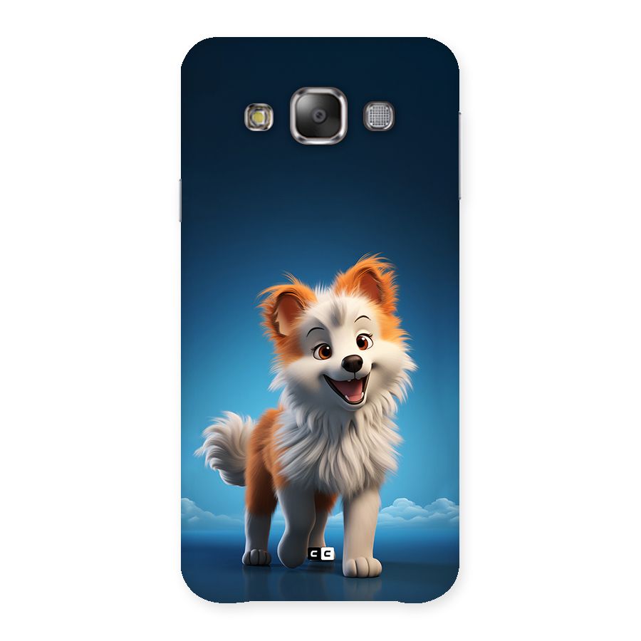 Cute Puppy Walking Back Case for Galaxy E7