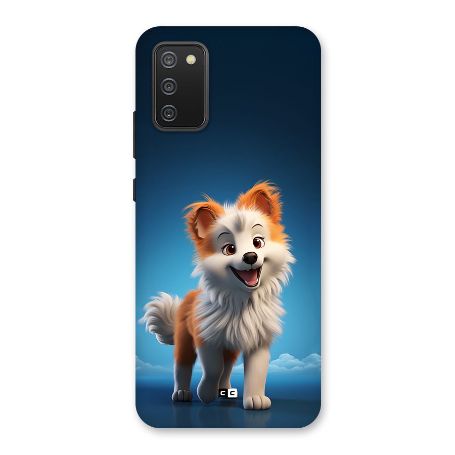 Cute Puppy Walking Back Case for Galaxy F02s