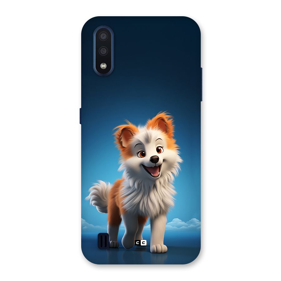 Cute Puppy Walking Back Case for Galaxy M01