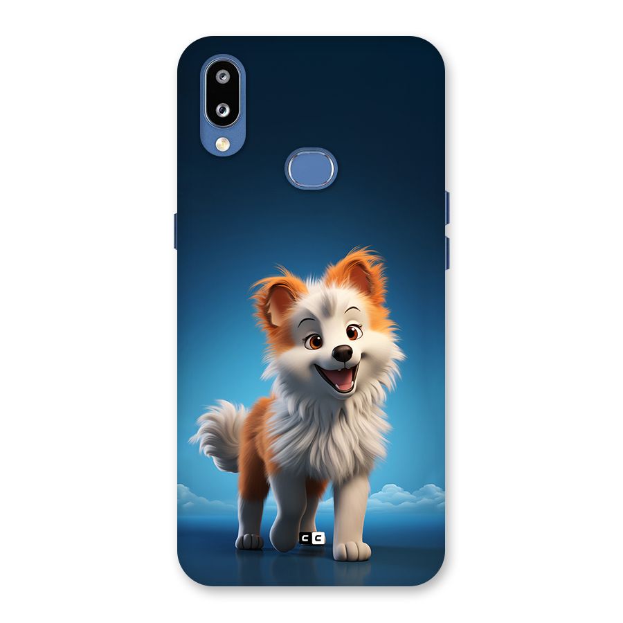 Cute Puppy Walking Back Case for Galaxy M01s