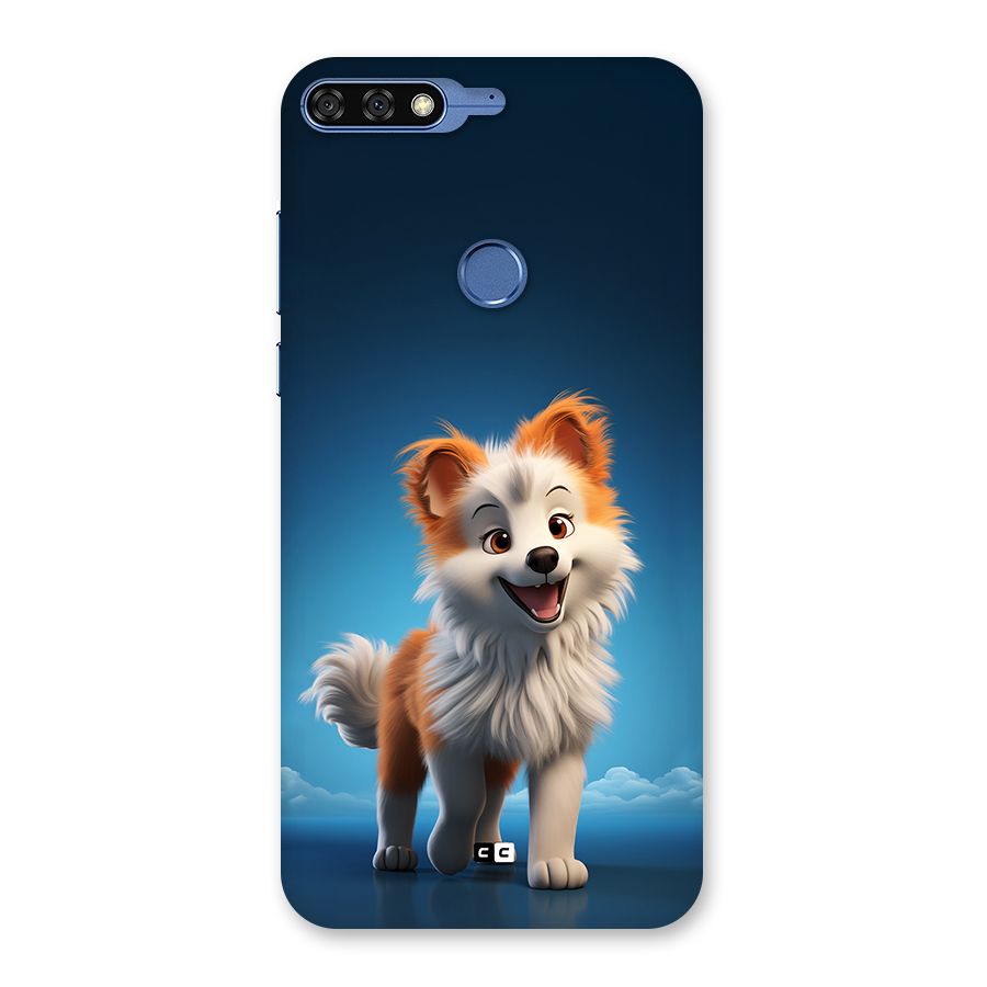 Cute Puppy Walking Back Case for Honor 7C