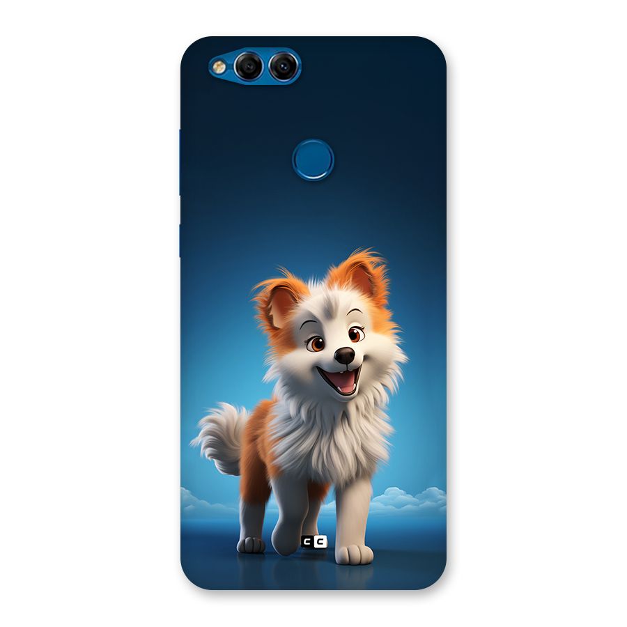 Cute Puppy Walking Back Case for Honor 7X