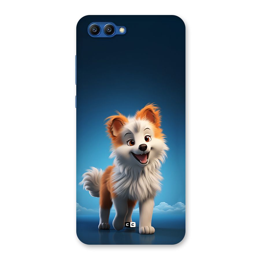 Cute Puppy Walking Back Case for Honor View 10
