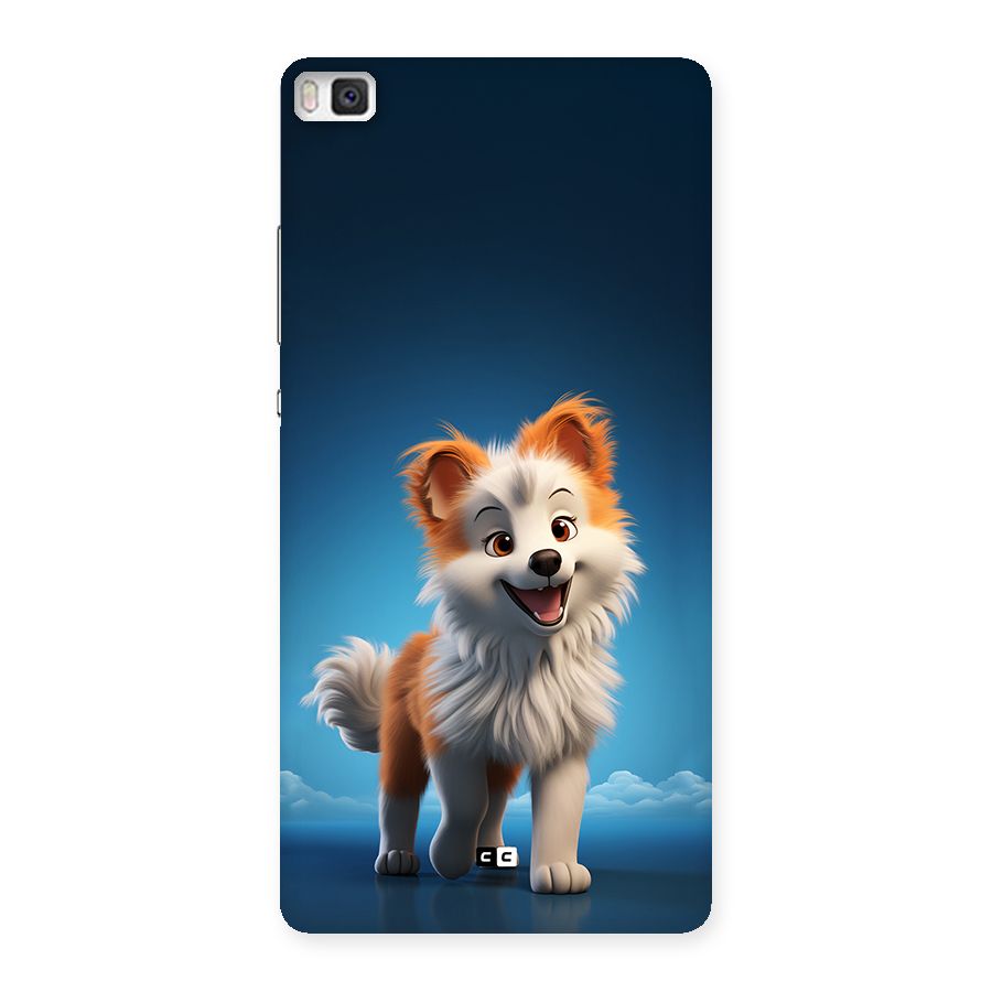 Cute Puppy Walking Back Case for Huawei P8
