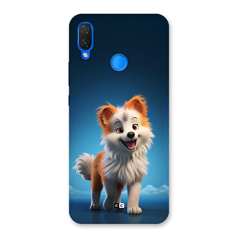 Cute Puppy Walking Back Case for Huawei P Smart Plus