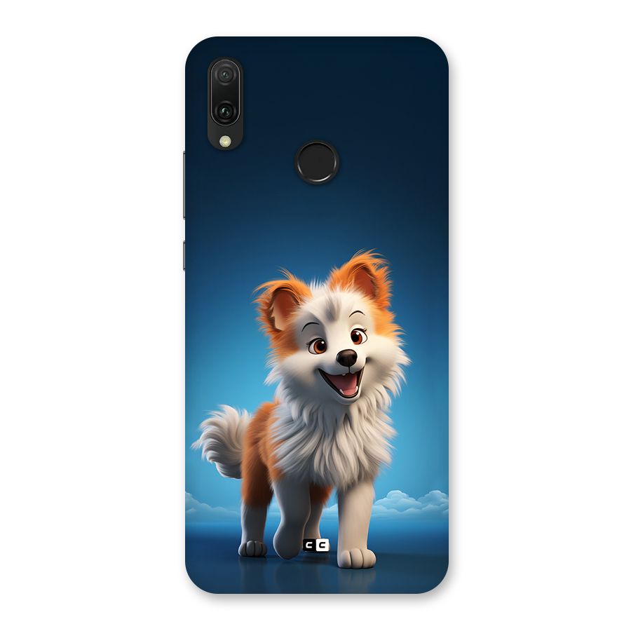 Cute Puppy Walking Back Case for Huawei Y9 (2019)