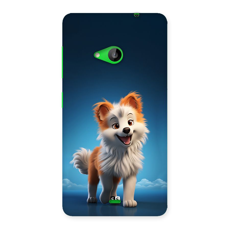 Cute Puppy Walking Back Case for Lumia 535