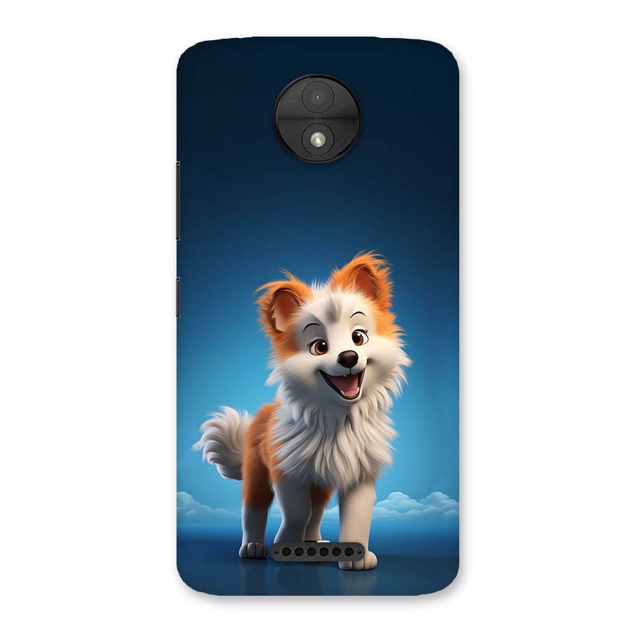 Cute Puppy Walking Back Case for Moto C