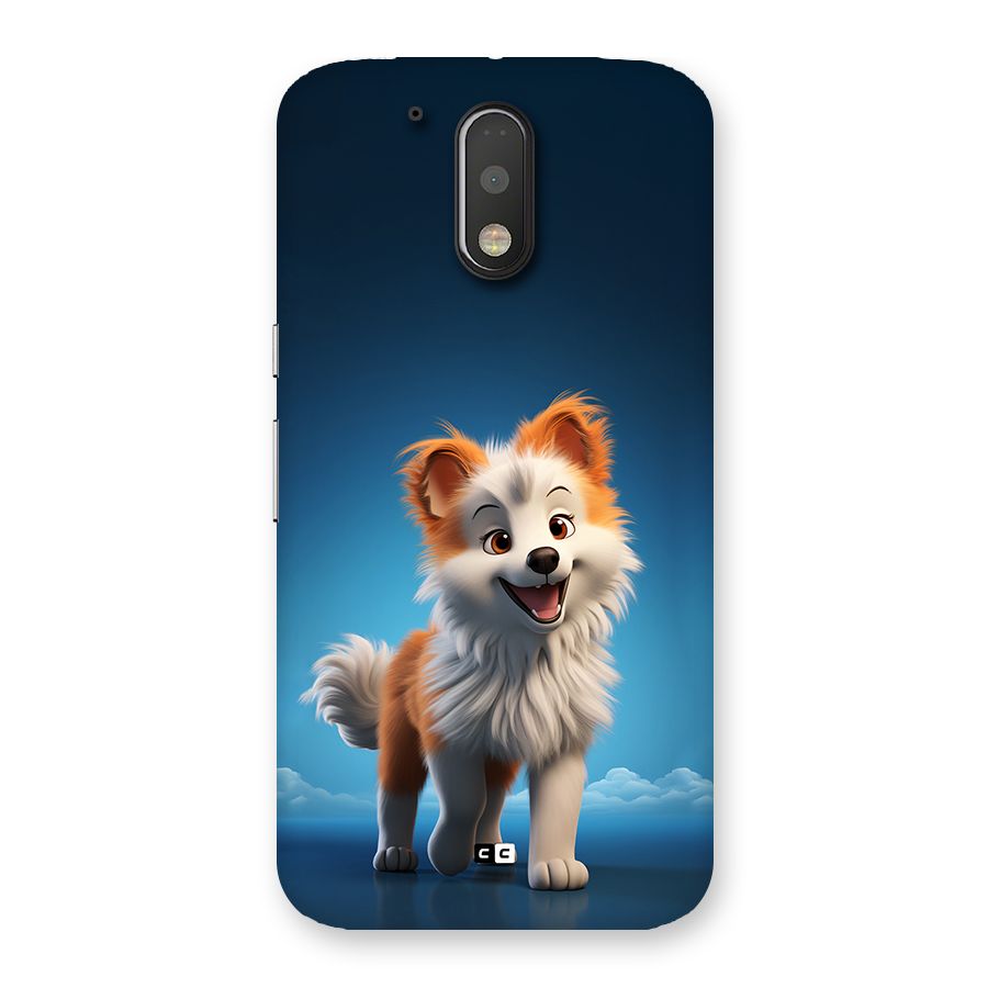 Cute Puppy Walking Back Case for Moto G4 Plus