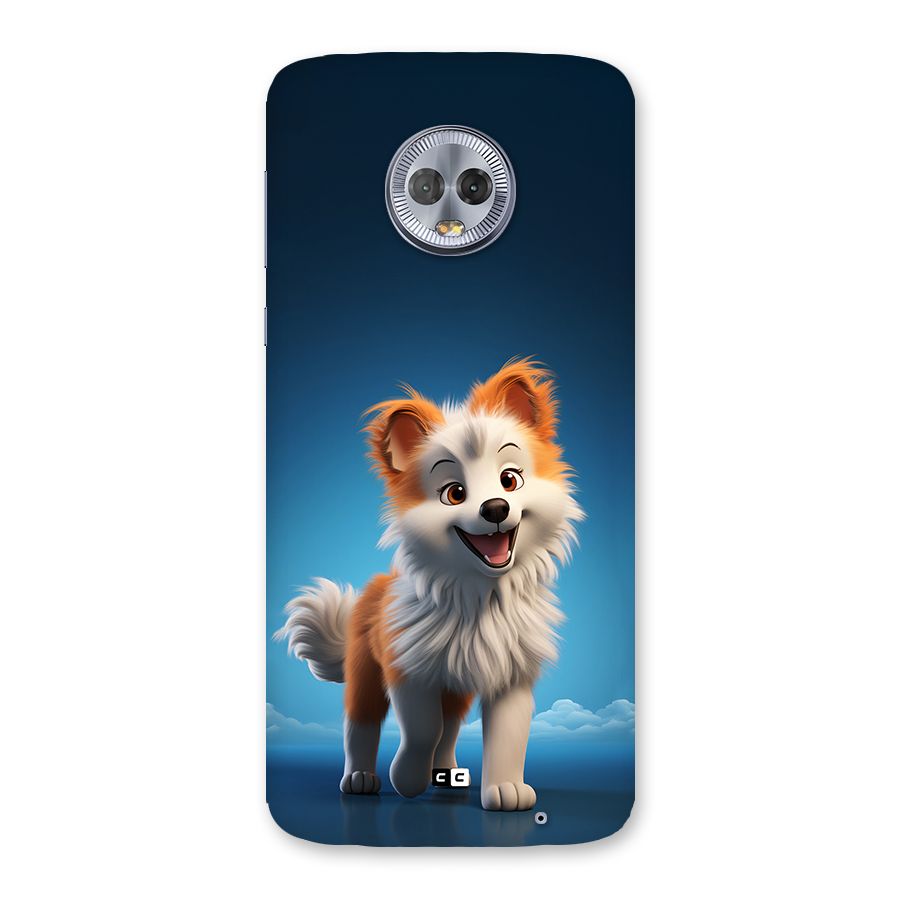 Cute Puppy Walking Back Case for Moto G6 Plus