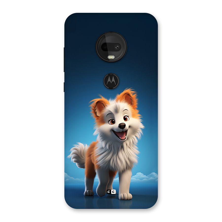 Cute Puppy Walking Back Case for Moto G7