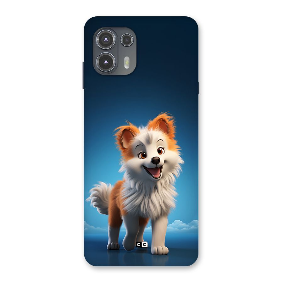 Cute Puppy Walking Back Case for Motorola Edge 20 Fusion