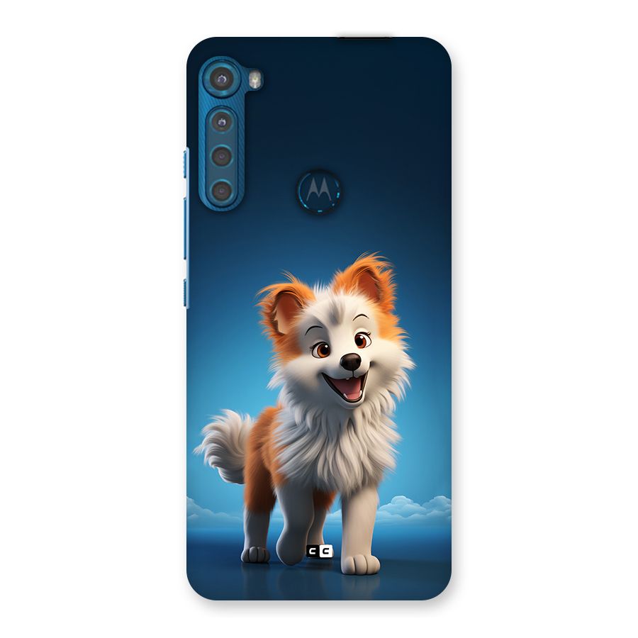 Cute Puppy Walking Back Case for Motorola One Fusion Plus