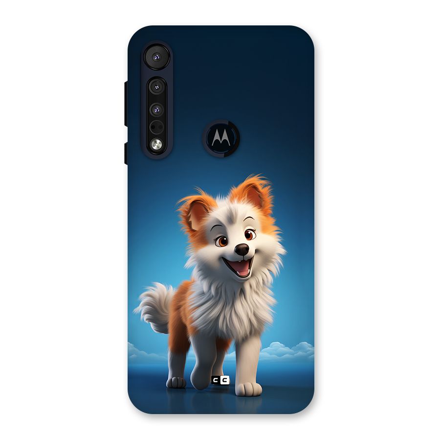 Cute Puppy Walking Back Case for Motorola One Macro