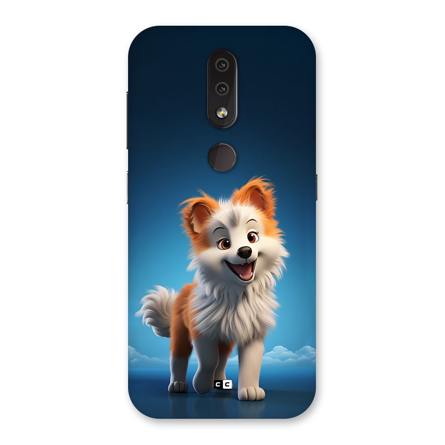 Cute Puppy Walking Back Case for Nokia 4.2