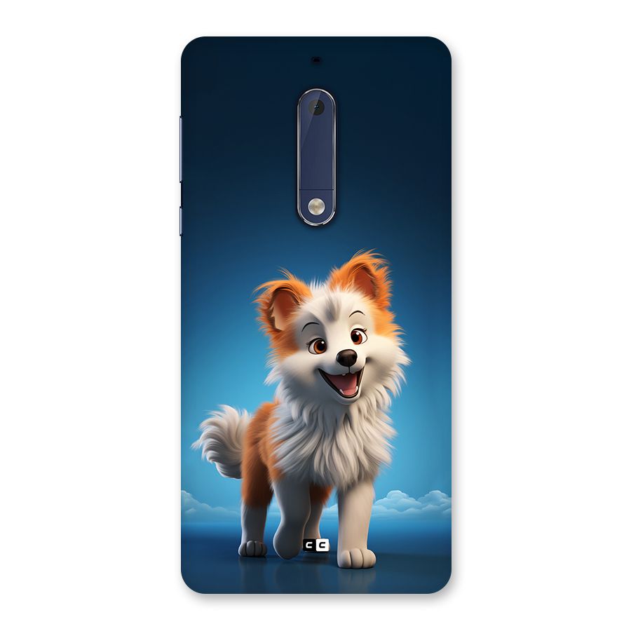 Cute Puppy Walking Back Case for Nokia 5