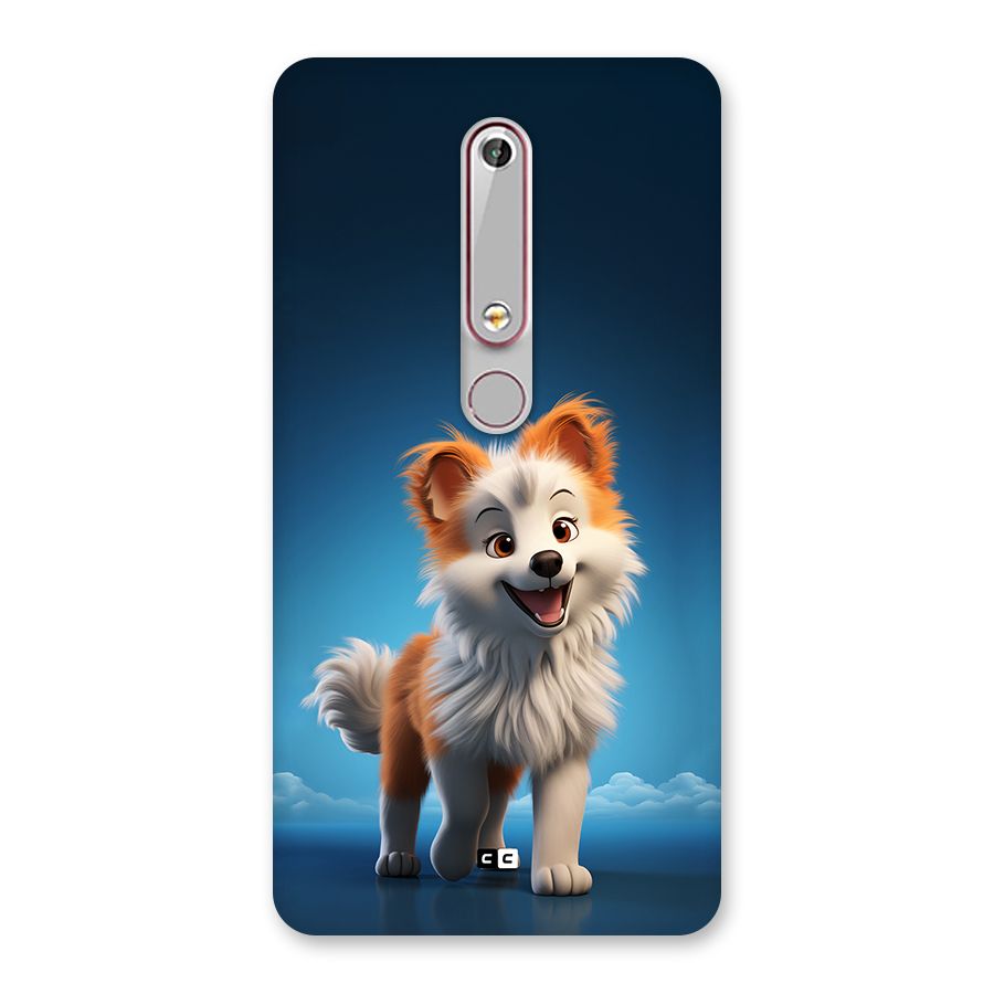 Cute Puppy Walking Back Case for Nokia 6.1